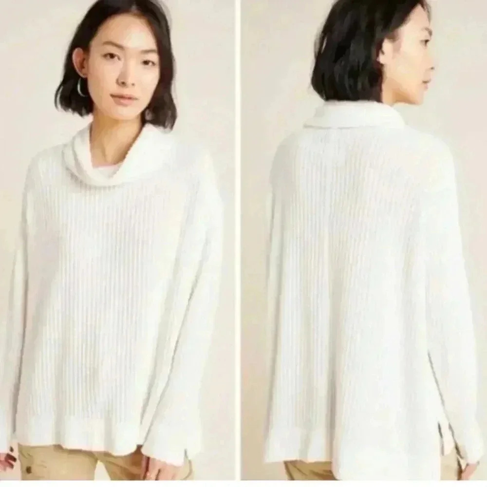 Anthropologie Maeve Vanna Cowl Neck Pullover Sweater